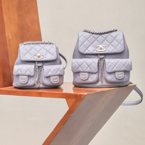 NIGO Chanel Women's Logo Diamond Lattice Pattern Large Shoulder Bag Fashionable Elegant Temperament Luxury Chain Leather Backpacks Bags #nigo71767