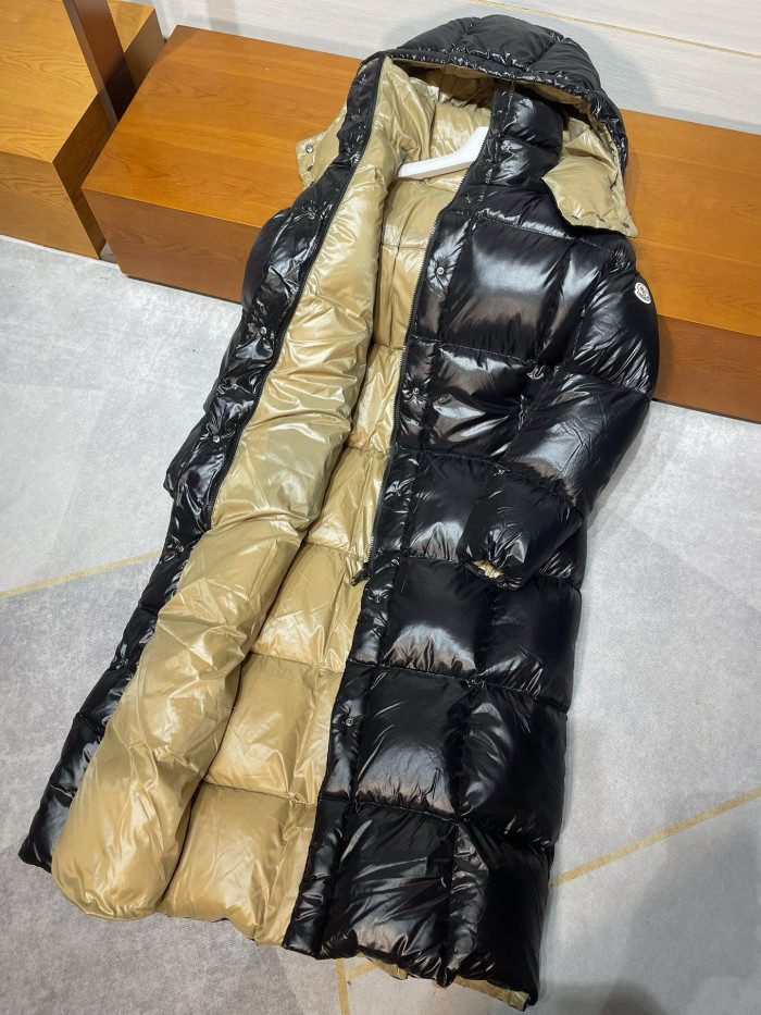 NIGO Moncler Women's Winter Solid Color Hooded Long Zipper Long Sleeve Down Jacket #nigo74197