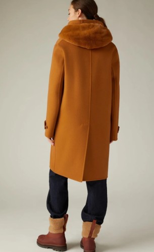 NIGO Loro Piana Women's Autumn And Winter Fashion Solid Color Hooded Sleeveless Mink Vest Casual Long-Sleeved Cashmere Coat Two-Piece Set Ngvp #nigo9598