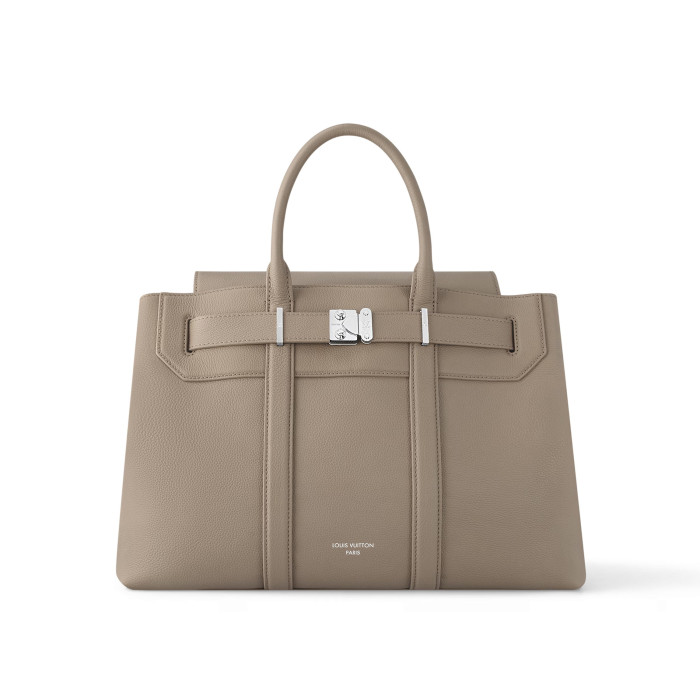 NIGO Louis Vuitton Georges Tote Men's Solid Color Detachable Adjustable Shoulder Strap Cowhide Handbag Bag Bags #nigo74188
