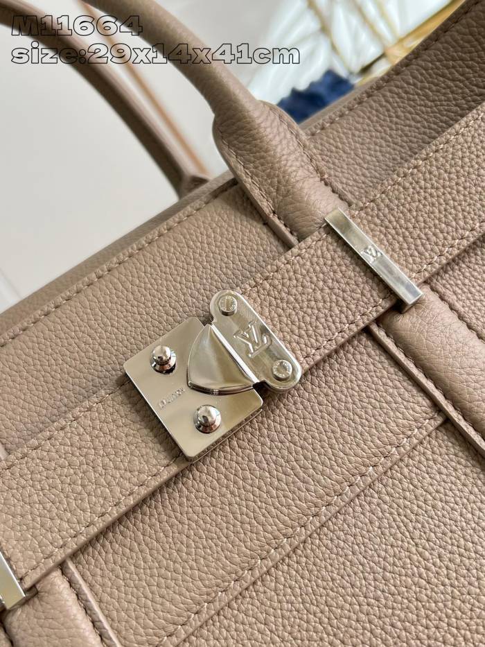 NIGO Louis Vuitton Georges Tote Men's Solid Color Detachable Adjustable Shoulder Strap Cowhide Handbag Bag Bags #nigo74188