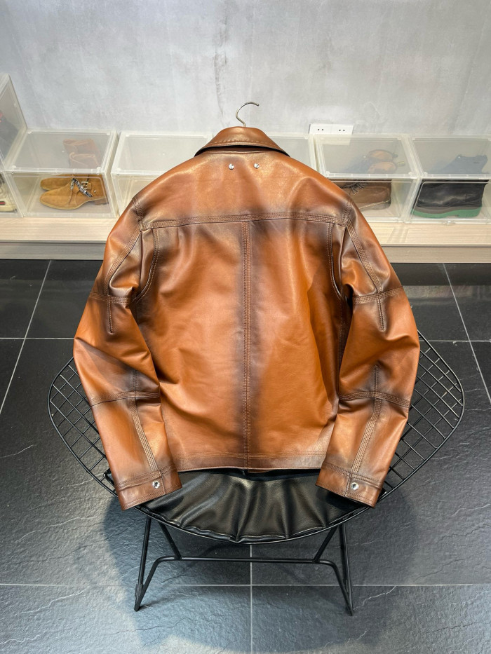 Berluti Leather Jacket Coat #nigo9972