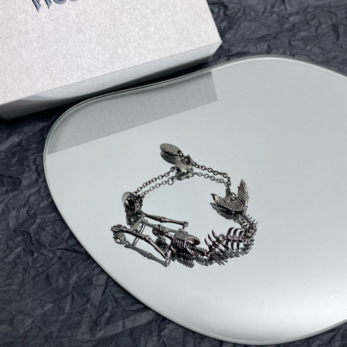 Vivienne Westwood NIGO Black Decorative Chain Bracelet #nigo84137