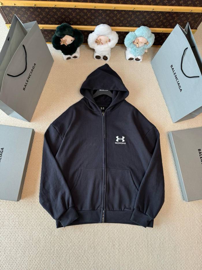 NIGO Balenciaga Men's And Women's Spring And Fall Embroidery Letter Print Hooded Zipper Long Sleeve Jacket #nigo74215