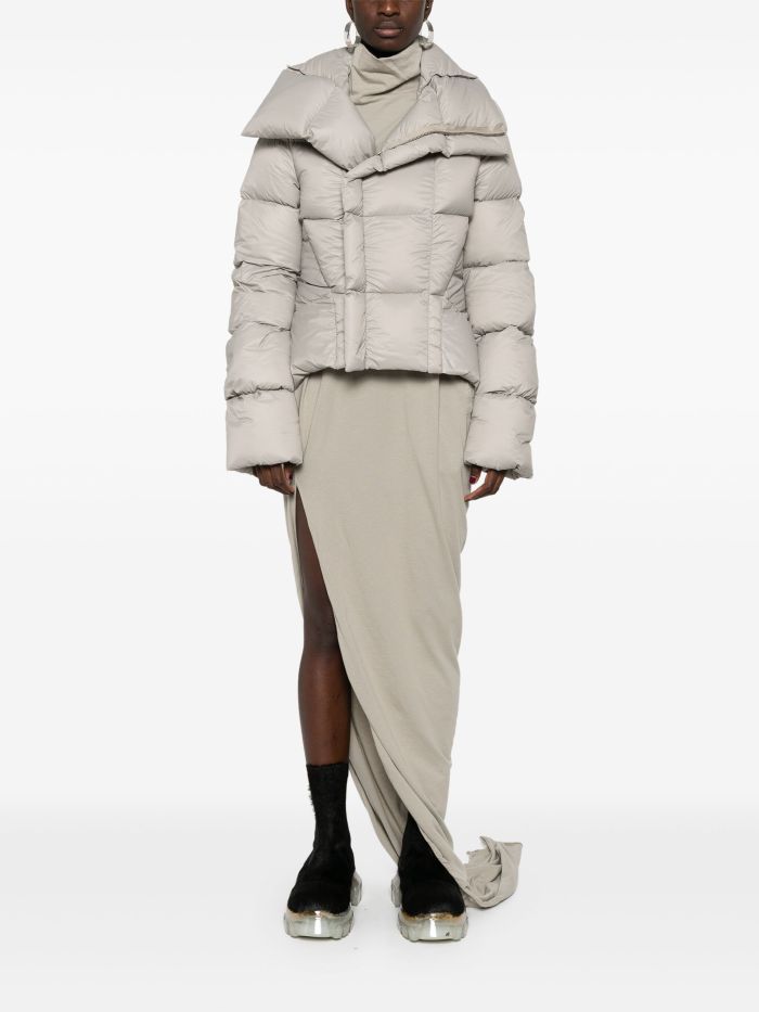 NIGO Rick Owens Women's Autumn And Winter Naska Duvet Jacket Solid Color Zipper Standing Collar Long Sleeve Puffer Down Jacket Ngvp #nigo9599