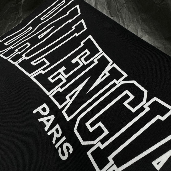NIGO Balenciaga Men's Summer Solid Color Letter Logo Print Round Neck Regular Fit Short Sleeve T-Shirt #nigo74219