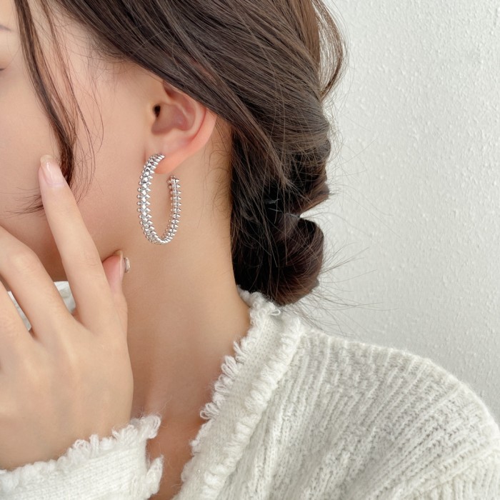 NIGO Cartier Women's CLASH DE CARTIER Solid Color Large Earrings Vintage Fashion Jewelry  Accessories #nigo71749