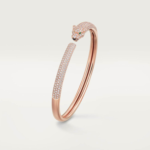 NIGO Cartier Women's PANTHÈRE DE CARTIER Solid Color Fashion Broken Diamond Cheetah Bracelet Jewelry #nigo71753