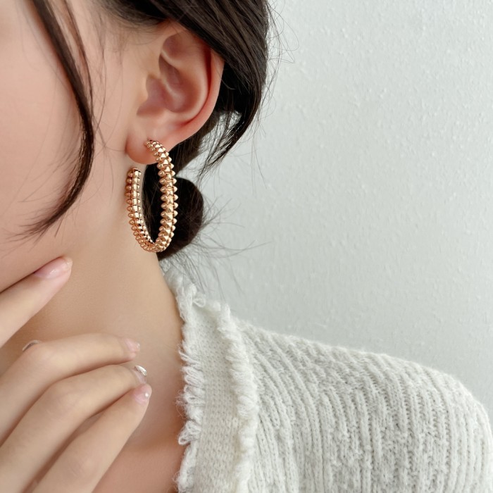 NIGO Cartier Women's CLASH DE CARTIER Solid Color Large Earrings Vintage Fashion Jewelry  Accessories #nigo71749