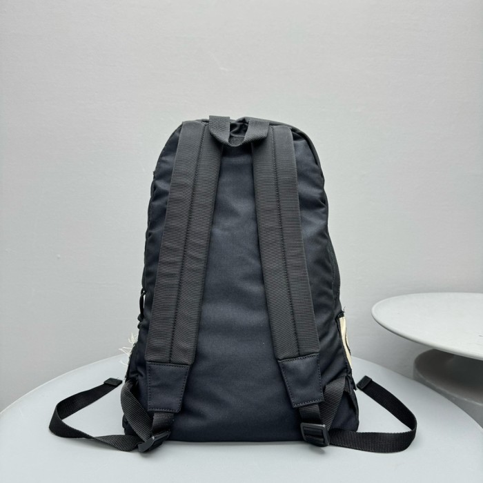 NIGO Balenciaga Black Nylon Embroidery Applique Backpack Fashion Trend High Street Shoulder Bag Bags #nigo71731