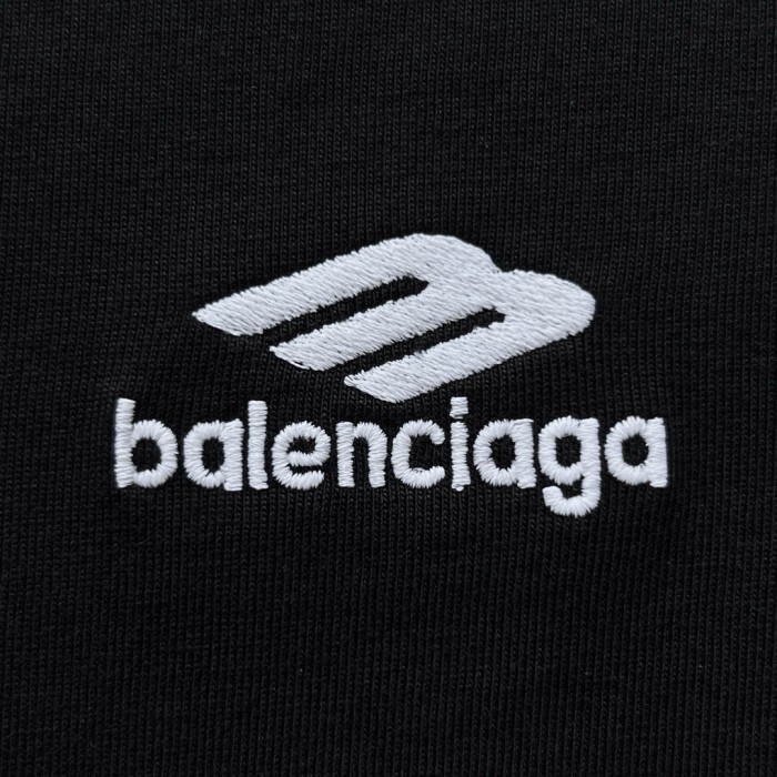NIGO Balenciaga Men's And Women's Summer Solid Color Embroidered Logo Pattern Round Neck Cotton Short Sleeve T-shirt #nigo74262