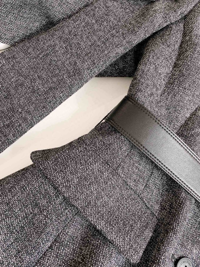 NIGO Dior Women's Spring And Autumn V-neck With Removable Scarf Belt Solid Color Wool Single Breasted Long Sleeve Blazer Jacket Ngvp #nigo9614