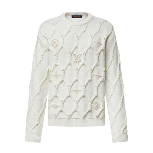 NIGO Louis Vuitton Men's Autumn and Winter Solid Color Crew Neck Knit Long Sleeve Sweater #nigo74265
