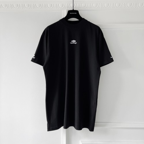 NIGO Balenciaga Men's And Women's Summer Solid Color Embroidered Logo Pattern Round Neck Cotton Short Sleeve T-shirt #nigo74262