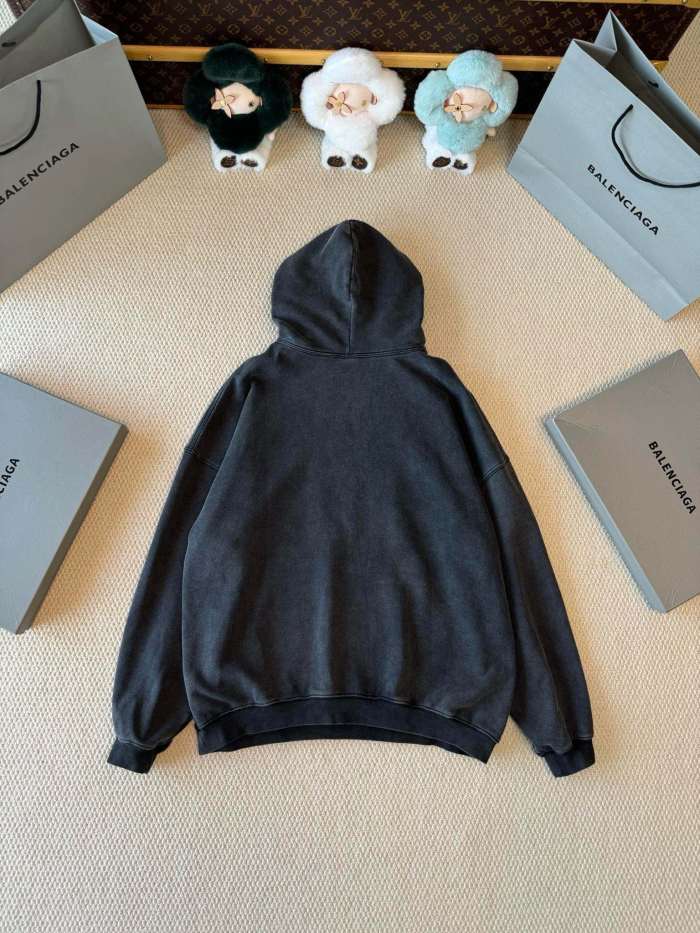 NIGO Balenciaga Men's Spring and Autumn Solid Color Letter Printed Cotton Hooded Sweatshirt #nigo74277