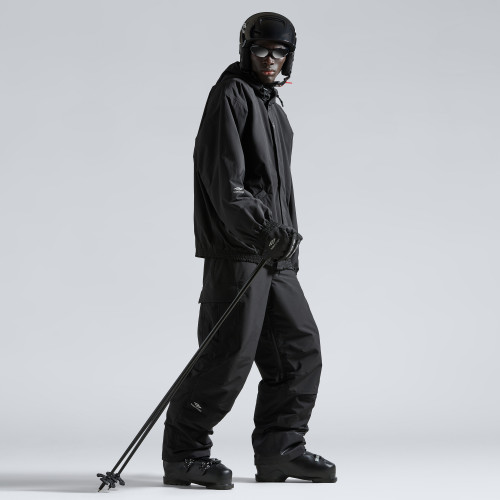NIGO Balenciaga Men's Fall And Winter Composite Elastic Nylon Hooded Drawstring Zipper Long Sleeved Ski Jacket Waist Tie Ski Pants Suit Set #nigo74285