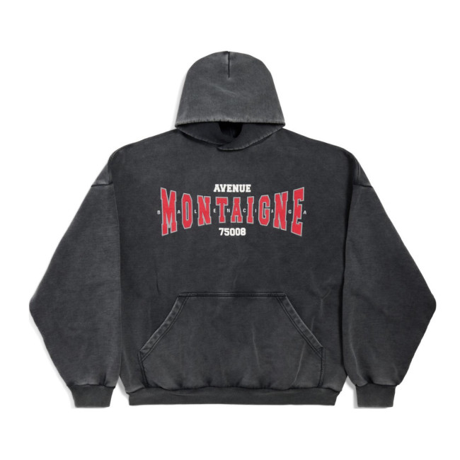 NIGO Balenciaga Men's Spring and Autumn Solid Color Letter Printed Cotton Hooded Sweatshirt #nigo74277