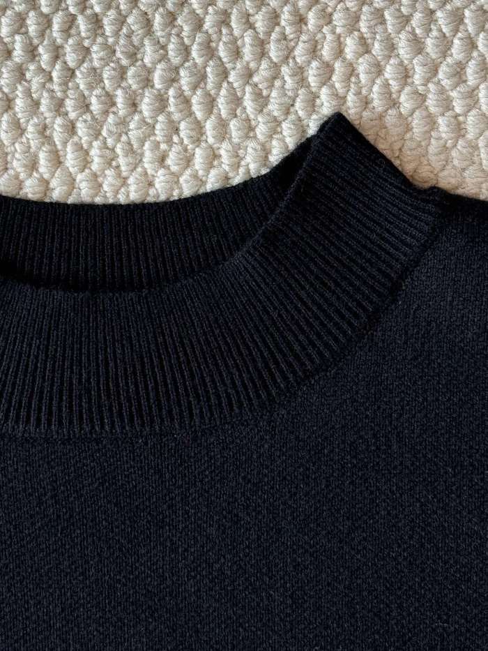 NIGO Balenciaga Men's Spring and Autumn Solid Color Logo Printed Round Neck Pullover Regular Fit Long Sleeve Sweater #nigo74275