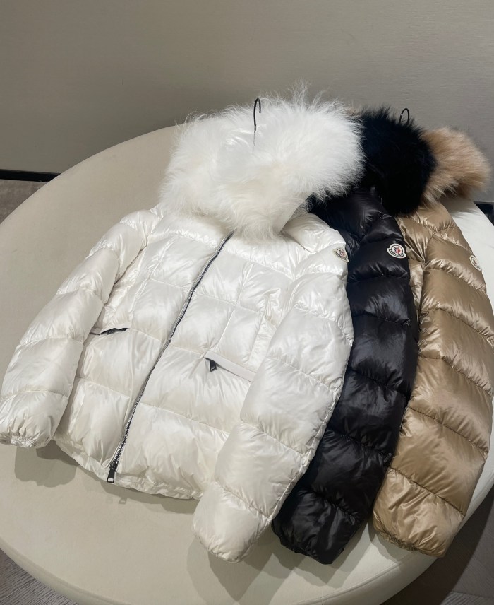 NIGO Moncler Women's Autumn and Winter Solid Color Hooded Waisted Long Sleeve Zipper Puffer Down Jacket #nigo74286