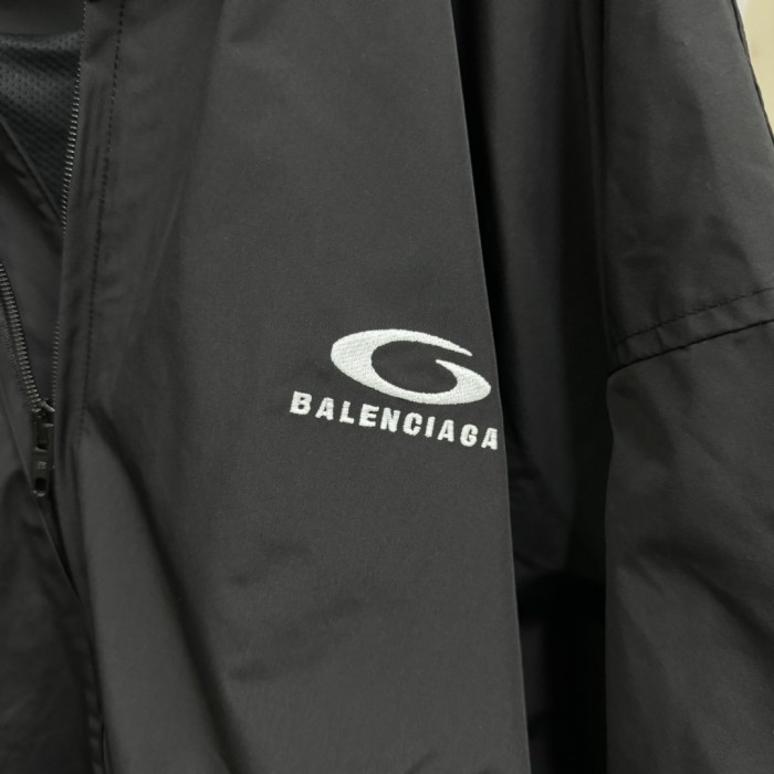 NIGO Balenciaga Women's Spring and Autumn Solid Color Logo Printed Standing Collar Long Sleeve Zipper Jacket #nigo74299