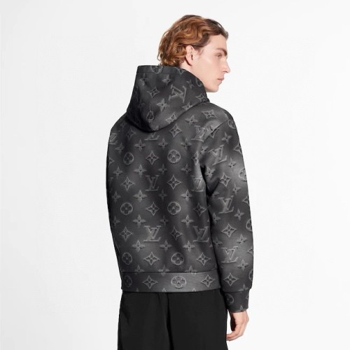 NIGO Louis Vuitton Men's Spring/Autumn Black Logo Printed Classic Hooded Sweatshirt #nigo74298