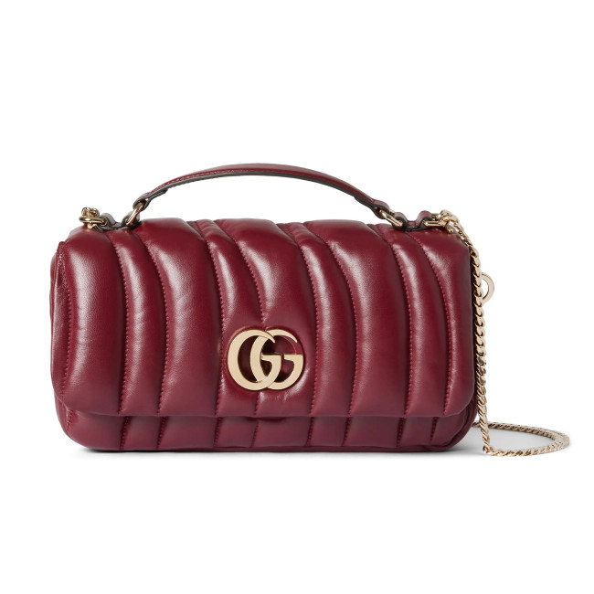 NIGO Gucci Milano Women's Solid Color Removable Shoulder Strap Quilted Leather Single Shoulder Crossbody Handbag Bag Bags #nigo74296