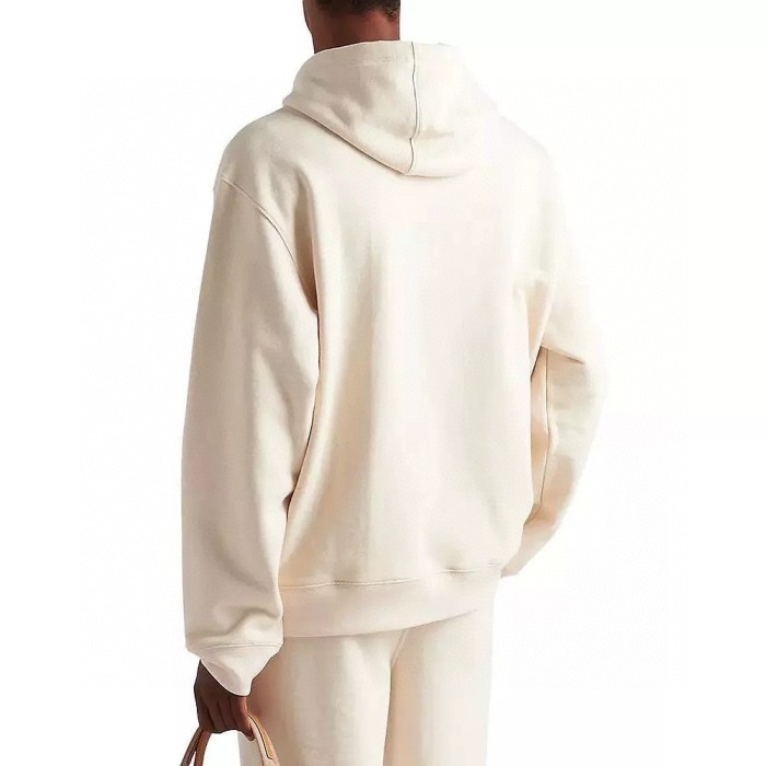NIGO Prada Men's Spring and Autumn Solid Color Logo Triangle Label Hooded Loose Long Sleeve Sweatshirt #nigo74295