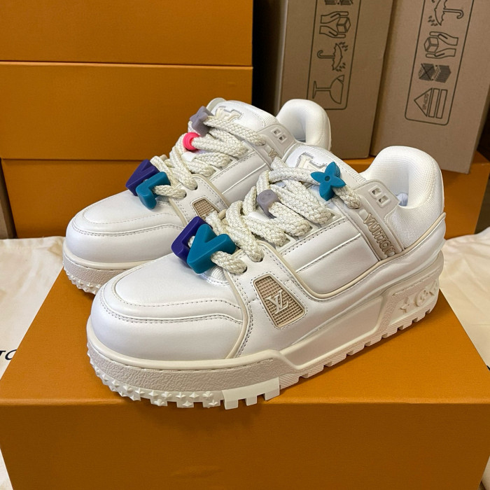 Louis Vuitton NIGO Beaded shoelaces sneakers board shoes #nigo1493