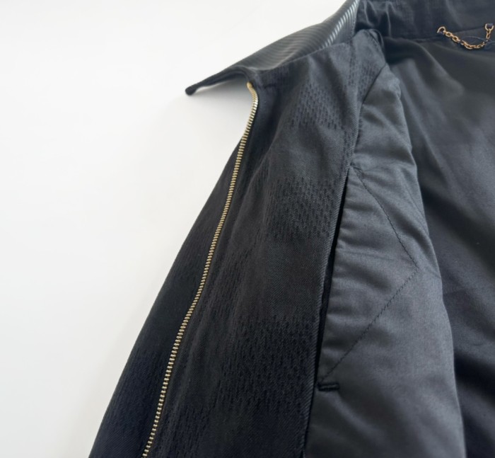 Nigo Louis Vuitton Men's Spring And Fall Black Embossed Pattern Stitching Zipper Long Sleeved Denim Jacket Plaid Casual Jeans Pants Suit Set #nigo74288