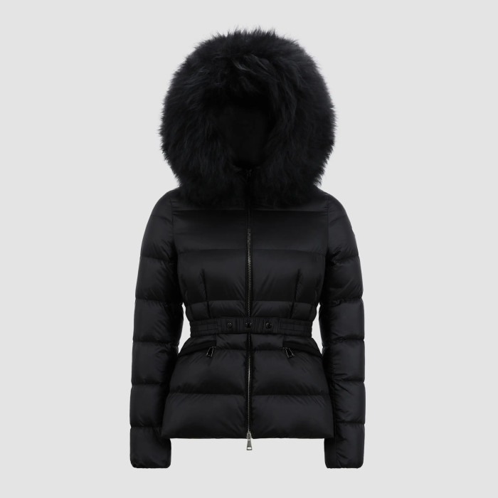 NIGO Moncler Women's Autumn and Winter Solid Color Hooded Waisted Long Sleeve Zipper Puffer Down Jacket #nigo74286