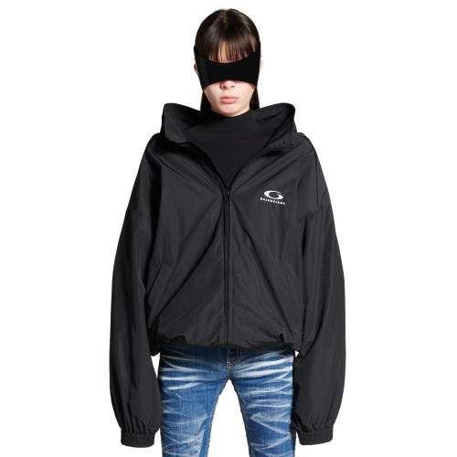 NIGO Balenciaga Women's Spring and Autumn Solid Color Logo Printed Standing Collar Long Sleeve Zipper Jacket #nigo74299