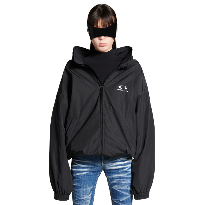 NIGO Balenciaga Women's Spring and Autumn Solid Color Logo Printed Standing Collar Long Sleeve Zipper Jacket #nigo74299