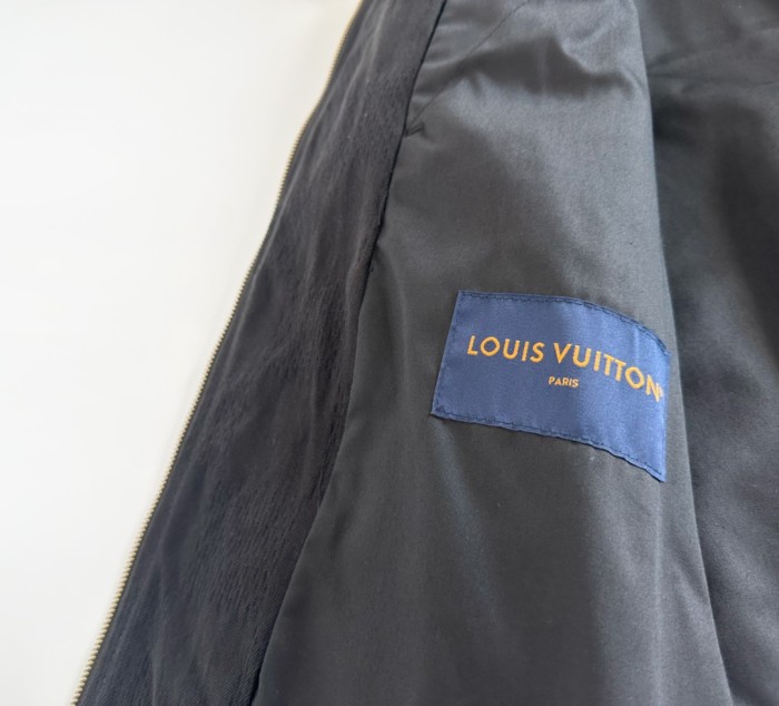 Nigo Louis Vuitton Men's Spring And Fall Black Embossed Pattern Stitching Zipper Long Sleeved Denim Jacket Plaid Casual Jeans Pants Suit Set #nigo74288