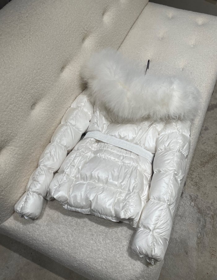 NIGO Moncler Women's Autumn and Winter Solid Color Hooded Waisted Long Sleeve Zipper Puffer Down Jacket #nigo74286
