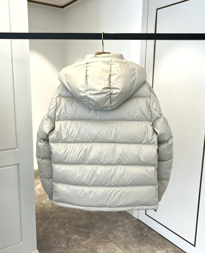 NIGO Prada Men's Autumn and Winter Solid Color Detachable Hood Zipper Long Sleeve Down Jacket #nigo74319