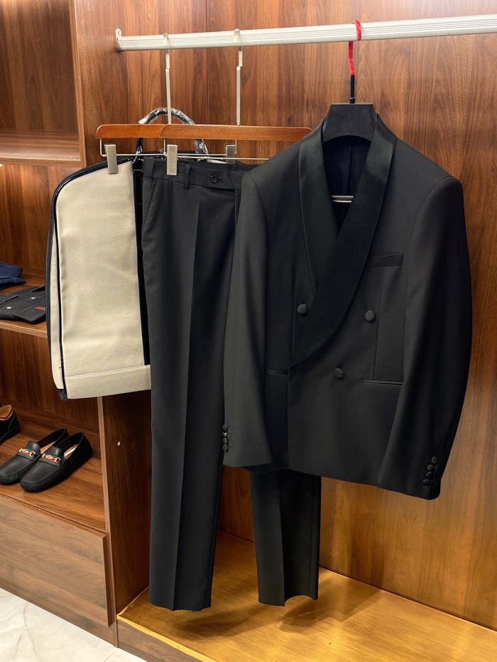 NIGO Dior Men's Spring And Autumn Solid Color Lapel Wool Long Sleeve Blazer Jacket Casual Solid Pants Ngvp #nigo9641