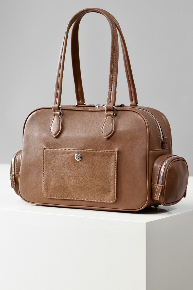 NIGO MiuMiu Women's Solid Color Embossed Engraved Logo Zipper Closure Napa Leather Shoulder Handbag Bag Bags #nigo74329