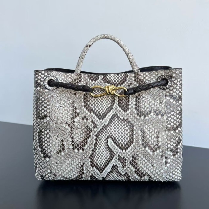 NIGO Bottega Veneta Women's Andiamo Handbags Bags Fashion Snake Leather Shoulder Bags Ngvp #nigo9649