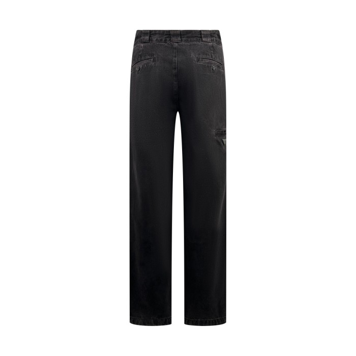 NIGO Prada Men's Spring and Autumn Solid Color Mid Waist Button Loose Jeans Pants #nigo74355