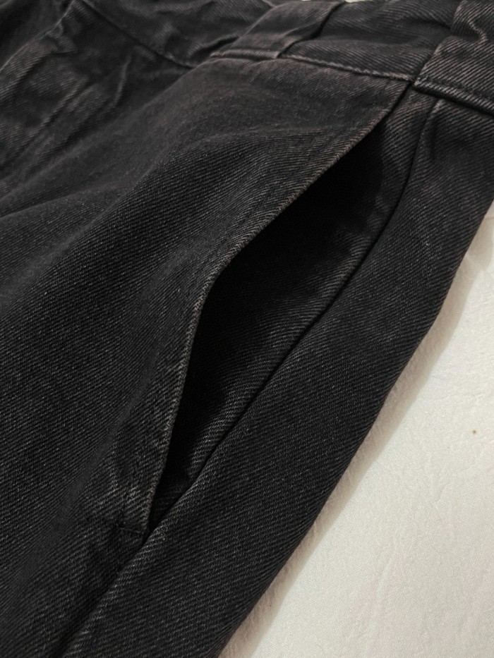 NIGO Prada Men's Spring and Autumn Solid Color Mid Waist Button Loose Jeans Pants #nigo74355