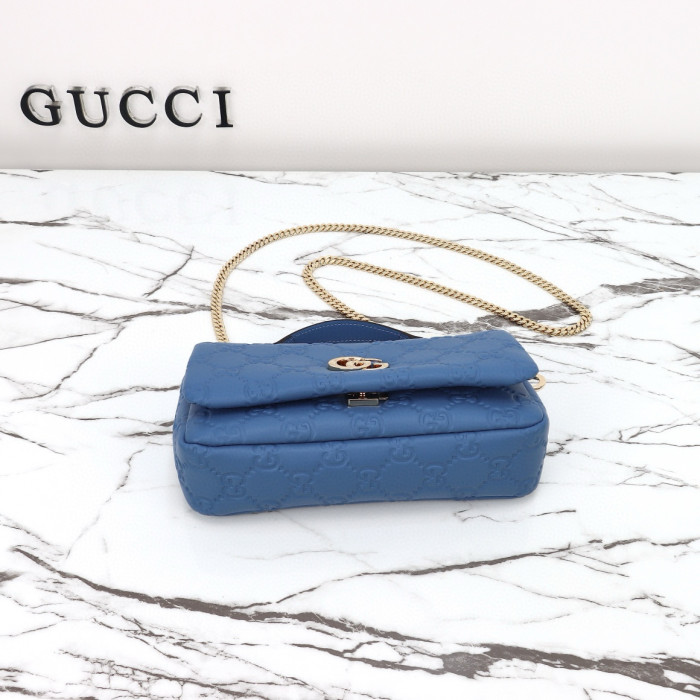 NIGO Gucci Milano Women's Solid Color Removable Shoulder Strap Leather Single Shoulder Crossbody Handbag Bag Bags #nigo74363