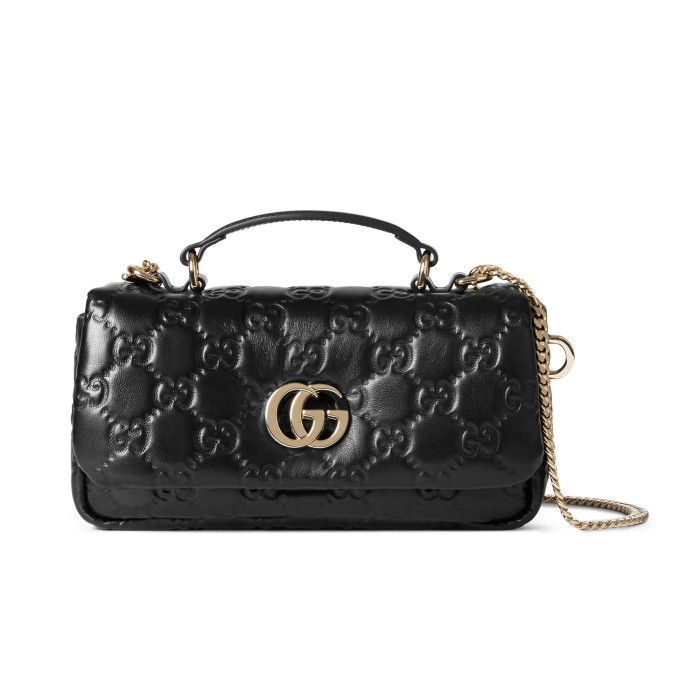 NIGO Gucci Milano Women's Solid Color Removable Shoulder Strap Leather Single Shoulder Crossbody Handbag Bag Bags #nigo74362