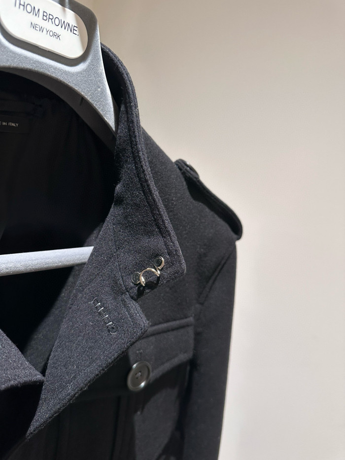 NIGO Tom Ford Men's Autumn and Winter Solid Color Standing Lapel Single Breasted Wool Long Sleeve Jacket #nigo74378