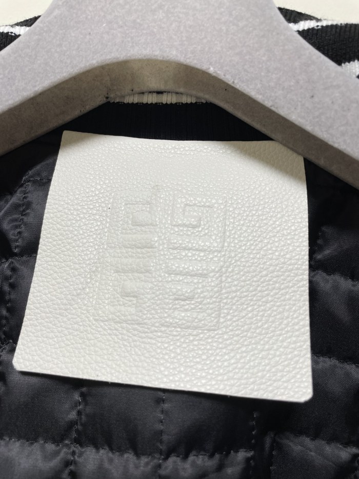 NIGO Givenchy Men's Autumn and Winter Color Blocking Single Breasted Wool and Leather Hooded Jacket #nigo74364