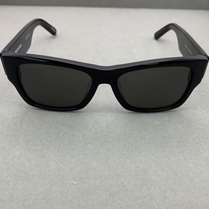 NIGO Balenciaga Men's Black Personalized Trend Letter Printing Simple Plate Frame Rectangular Sunglasses Glasses #nigo74374