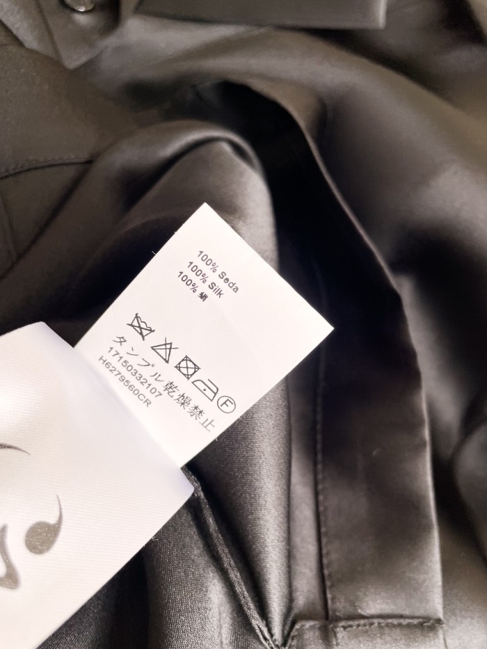 NIGO Loewe Women's Spring And Summer Solid Color Lapel Single Breasted Silk Loose Long Sleeved Shirt #nigo74392