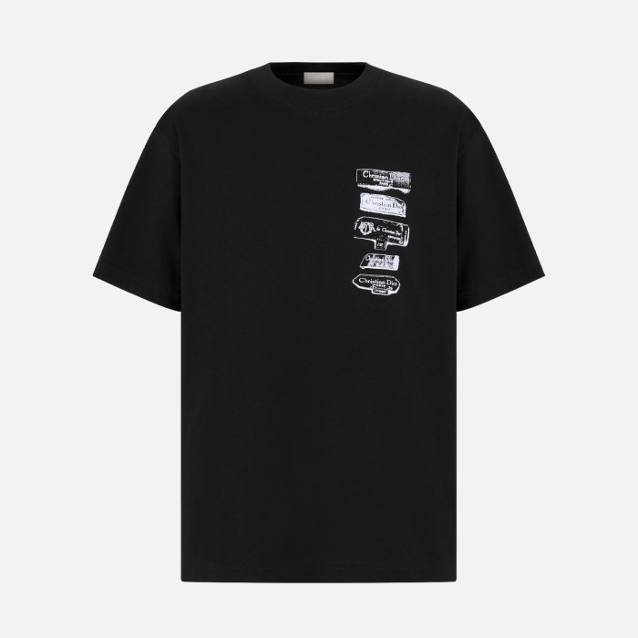 NIGO Dior Men's Summer Solid Color Graphic Printed Round Neck Cotton Short Sleeve T-Shirt #nigo74446