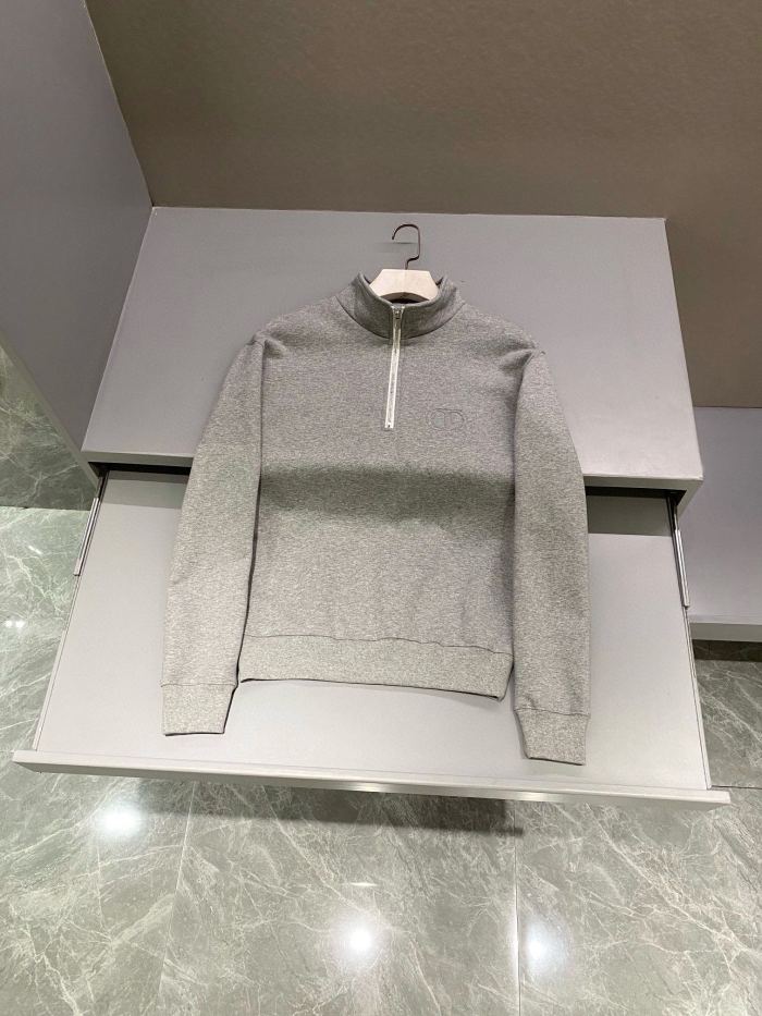 NIGO Dior Men's Spring and Autumn Solid Color Logo Embroidery Half Zipper Long Sleeve Sweatshirt Cotton Knit Sweatpants Pants Set Suit #nigo74451