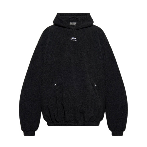 NIGO Balenciaga Men's Autumn and Winter Solid Color Embroidery Letter Print Teddy Woven Fabric Hooded Sweatshirt #nigo74459