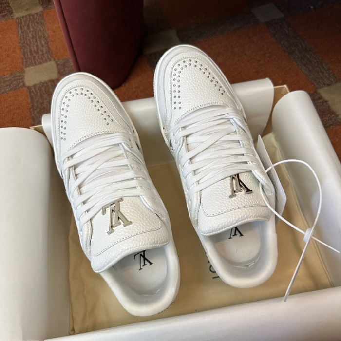 NIGO Louis Vuitton Lv Trainer Sneakers #54 Men's Fashionable Luxury Cowhide Colour Block Casual Sneakers Shoes #nigo71783